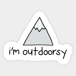 Mountains Outdoorsy Sticker